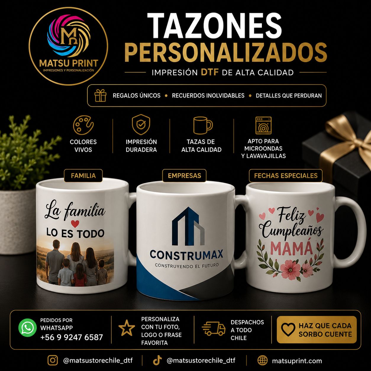 TAZONES PERSONALIZADOS
