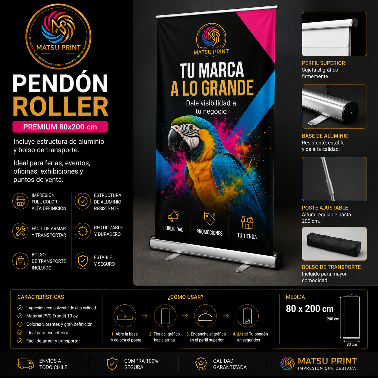 Pendón Roller 80x200
