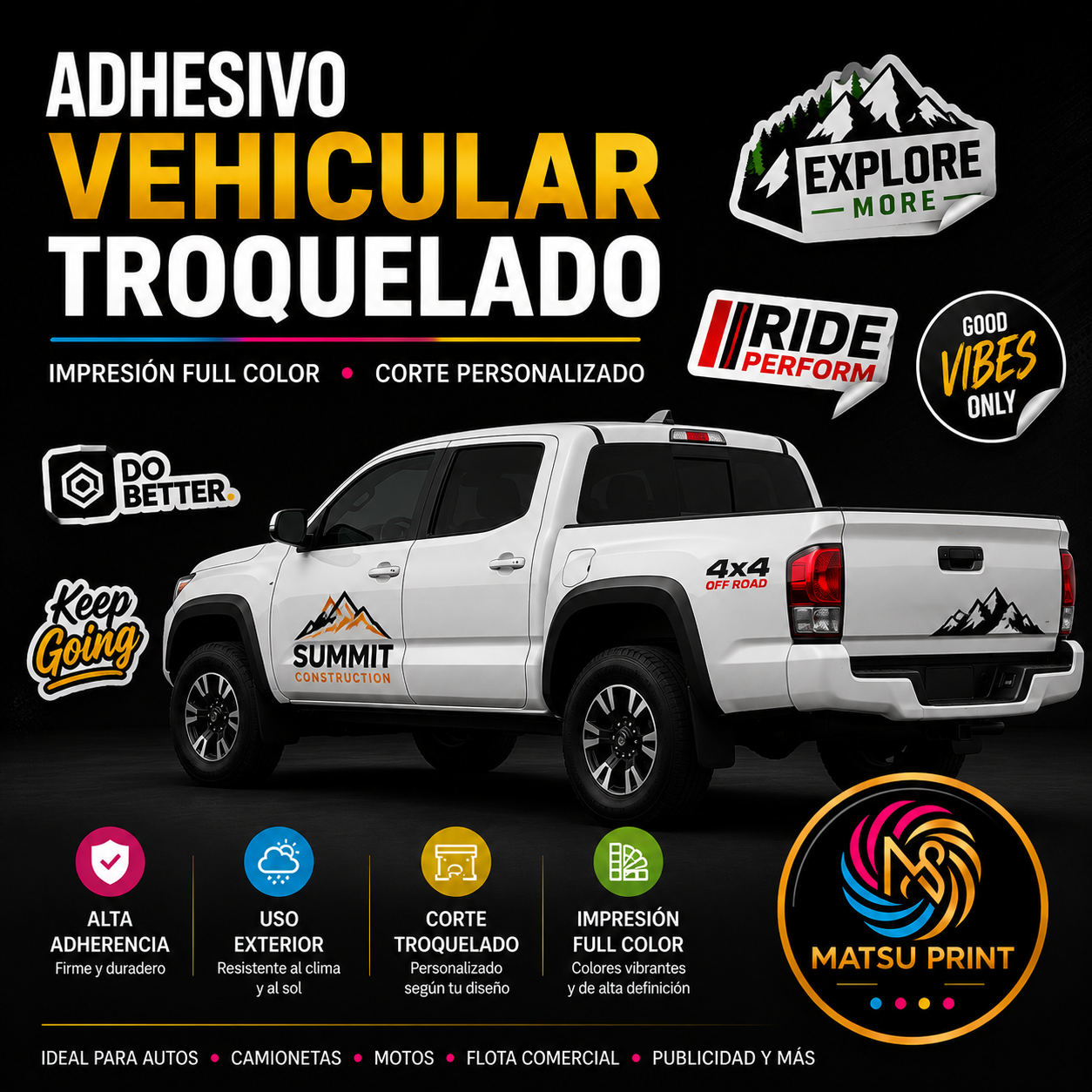 Adhesivo Vehicular Troquelado